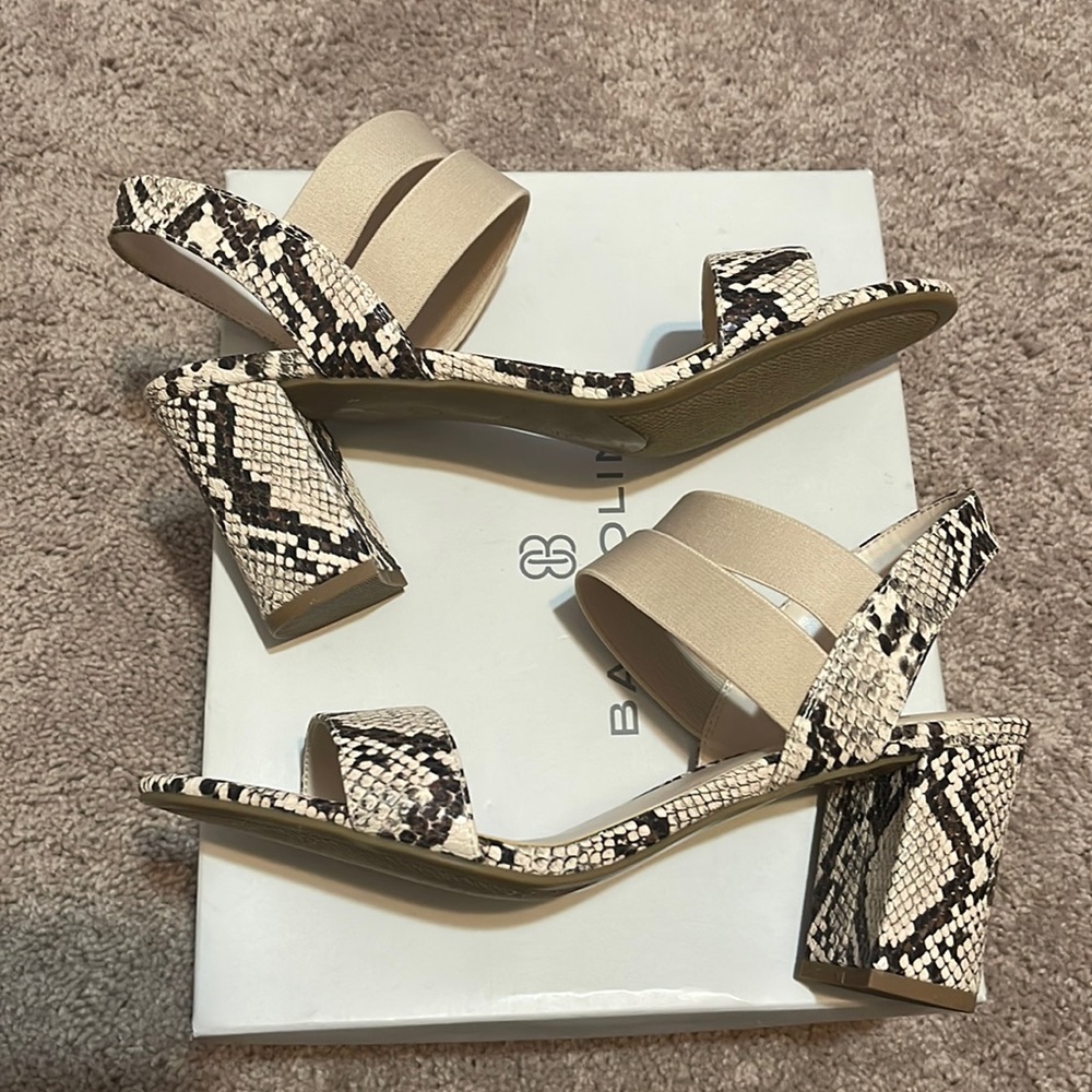 Bandolino Womens Dalia 3 Animal Print  Dress Sandals Shoes Size 8.5 new in box